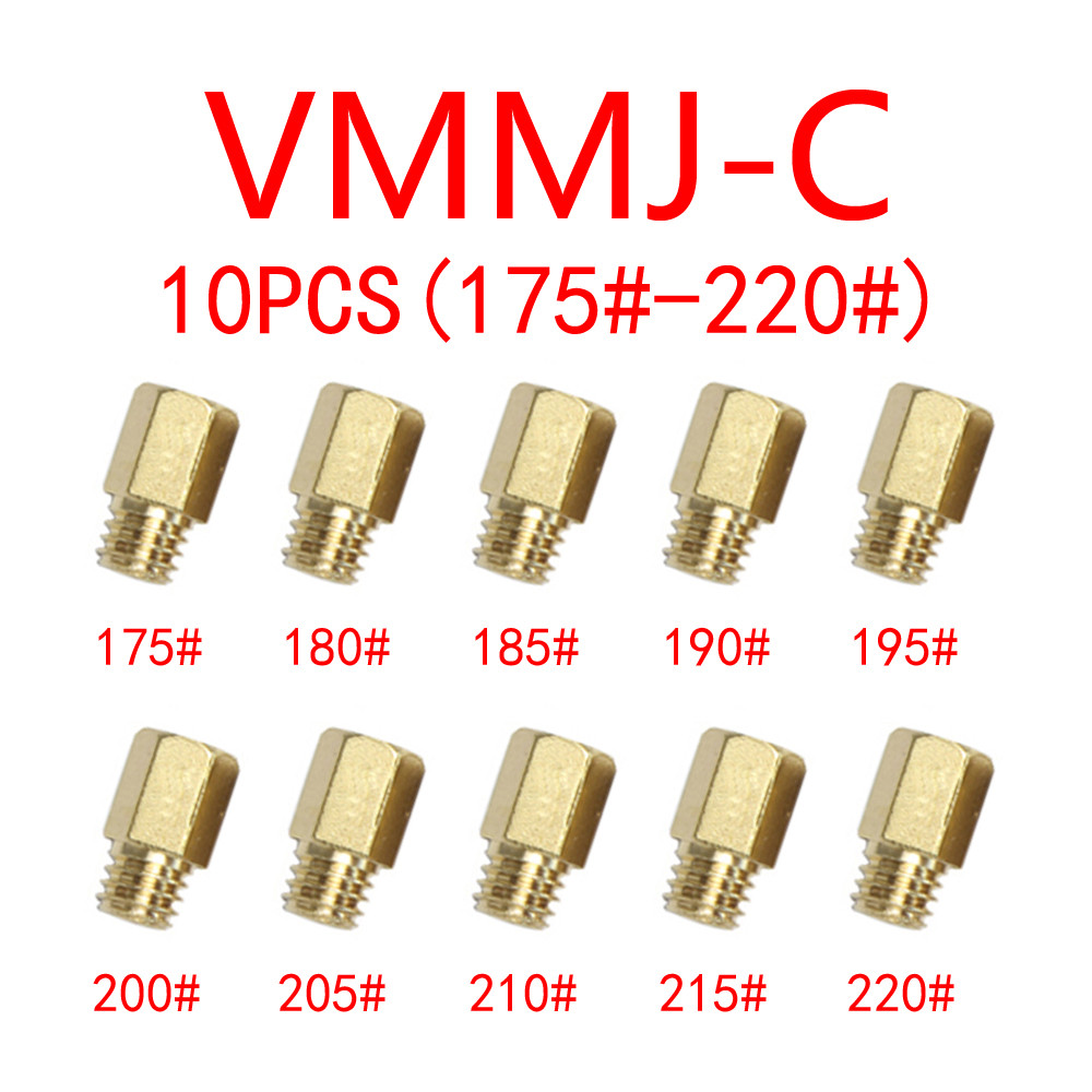 10pçs Gicleur Gicle Carburador Esguicho Para Vm22 Dt200 Dt200r
