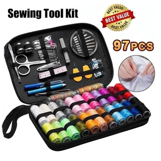 Conjunto De Agulhas De Costura Portáteis Para Vestuário À Mão Caixa Multifuncional em Oferta na Shopee
