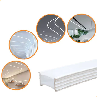 Perfil Silicone Flexível P Fita Led Embutir 20x10 Luz Na Tensão De Operação 12v 110v220v