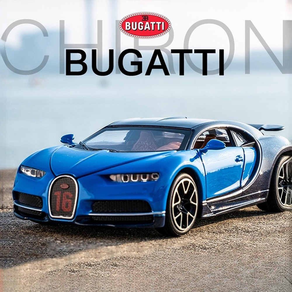 KLT 1 : 32 Bugatti Chiron Toy Carro De Brinquedo Modelo Liga De ...