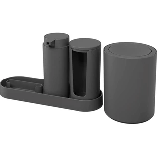 Lixeira de Mesa Porta Sabonete Líquido Suporte E Porta Algodão Brinox coza em Oferta na Shopee