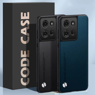 Capa Luxuosa De Couro PU Para Motorola Moto G75 , Traseira De Silicone Fosco , À Prova De Choque , Proteção Total De Tel