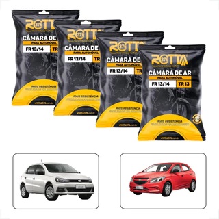 04 Câmaras De Ar Aro 13/14 Fr 13/14 Tr13 P/ Automóveis Leves