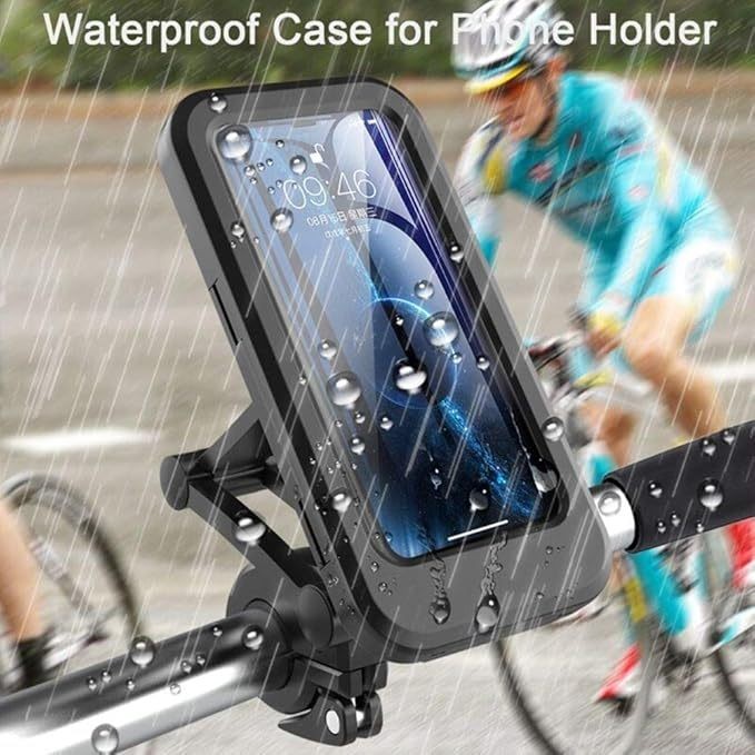 Suporte De Telefone Para Guiador De Bicicleta Motocicleta Design À Prova D'água