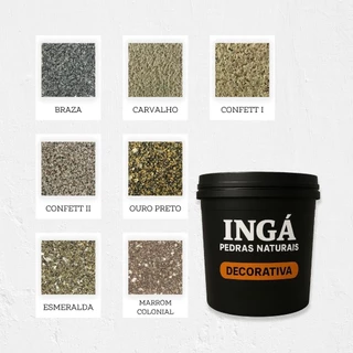 Revestimento  Pedra Natural IngaFlex Revcollor 20kg em Oferta na Shopee