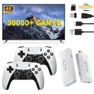 2 Consoles: controle retrô sem fio, portátil, original (jogo 10k, 4K), GameStick M15 PRO4K