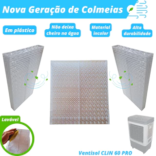 Colmeia Plástica Lavável para Climatizador - Ventisol CLIN 60 PRO