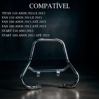 Alça Traseira Moto Modelo Alto Cromada Fan Titan Start 150 160 Ou Barra em Oferta na Shopee