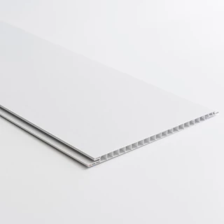 Forro de PVC Junta Seca 8mm x 20cm x 3m Belplast - Caixa com 7,2m2 Branco Branco Liso