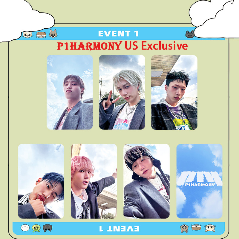 6pcs P1HARMONY DUH ! 8o Mini Álbum Photocards SW KTOWN4U MUSIC