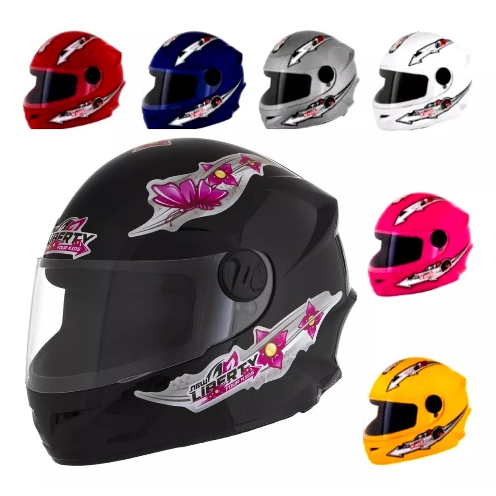 Capacete De Moto Infantil Kids Para Crianca Pro Tork Liberty Four ...