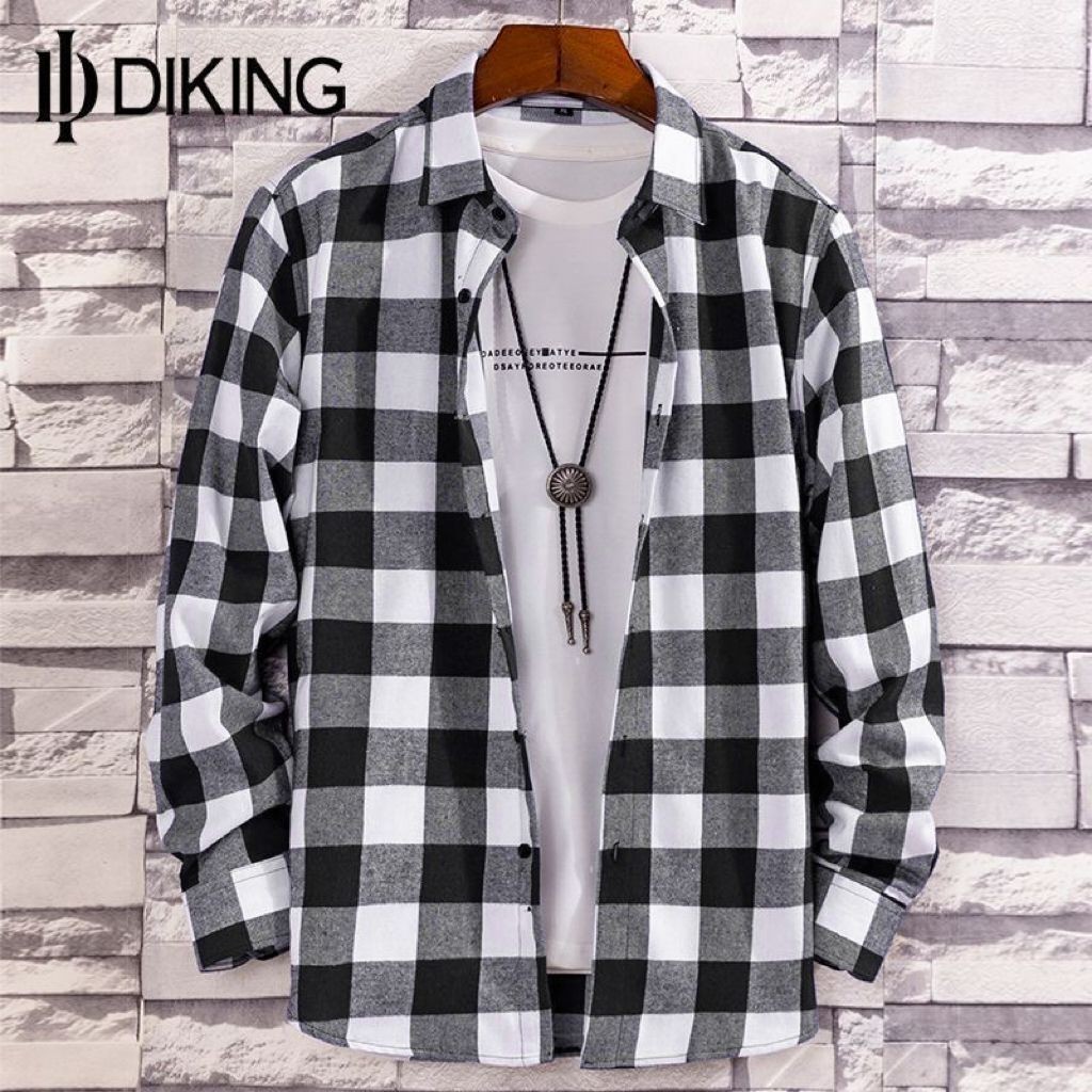 Camisa Masculina Xadrez Flanelada blusa de manga longa