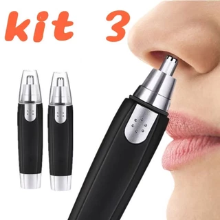 Kit 3 Mini Aparador Elétrico Facial de Pêlos Nariz em Oferta na Shopee