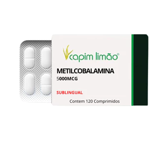 Metilcobalamina Vitamina B12 5000mcg Sublinguais 120 caps