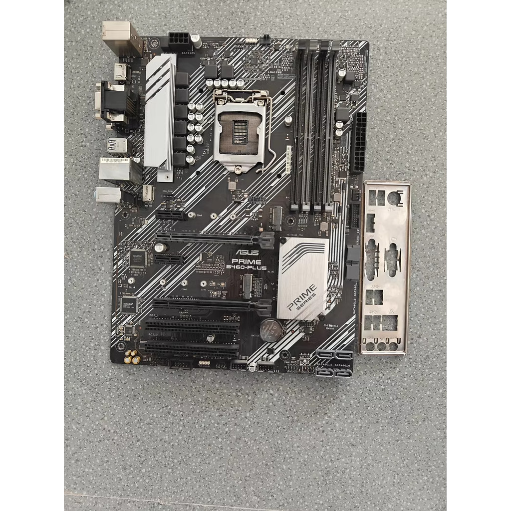 Carte Mère ASUS Prime B460-PLUS Compatible Intel LGA1200 - Support DDR4 Jusqu'à 128 Go, Ports HDMI, DVI, VGA, M.2 - Pour Processeurs I7-10700F, I5-10400F, Etc.