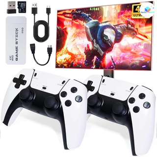 2 consoles : Originais , Sem Fio , Portáteis . Controle Retrô (Jogos 10k , 4K) , GameStick M15 PRO 4K (64 Gb , 20k)