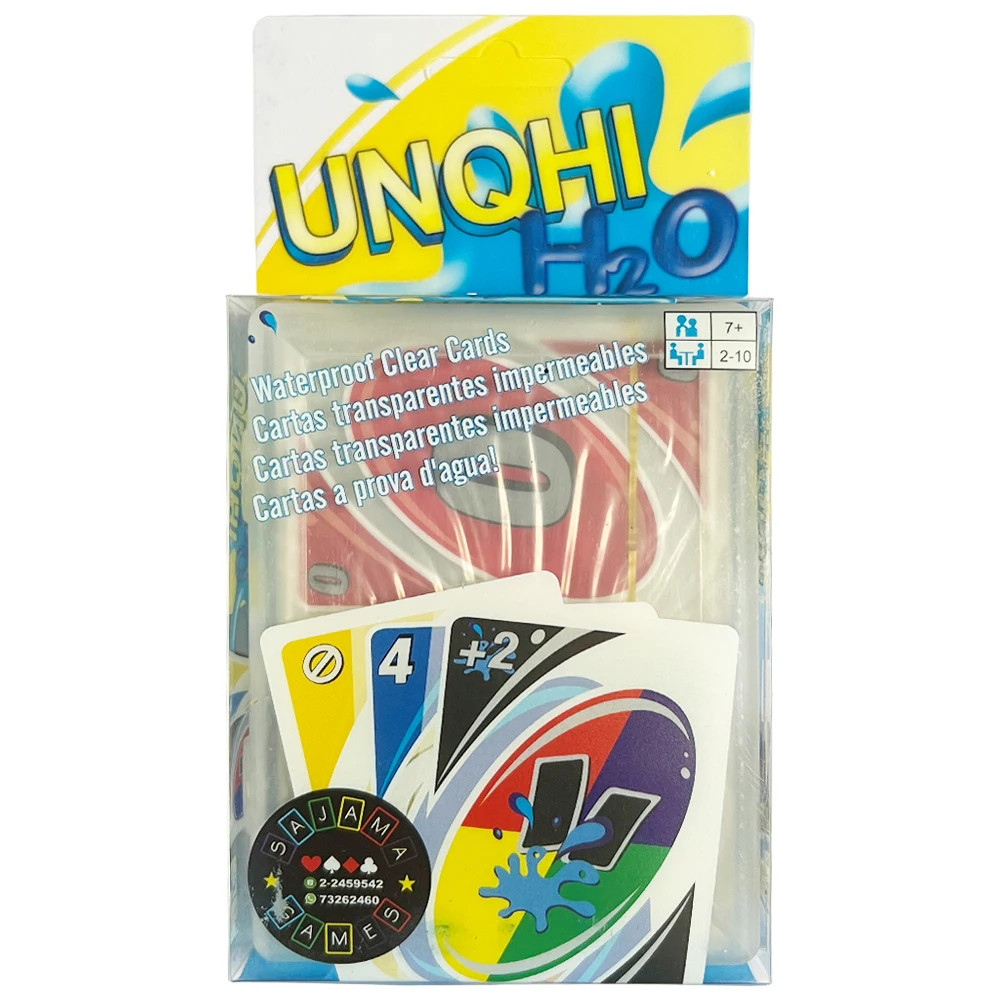 Uno à Prova d’Água | Cartas Impermeáveis H2O Mattel Original