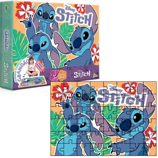 Quebra-cabeça 120 Peças Grandão Stitch Disney 3238 - Toyster