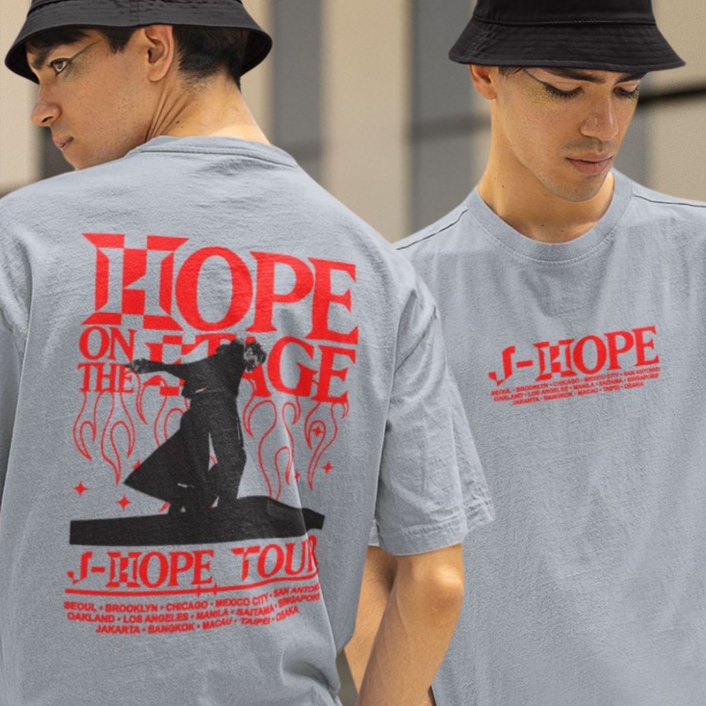 Camiseta J-hope Tour Mundial Solo On The Stage World Cantor E
