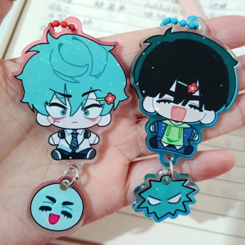 2 Pçs/Set ALIEN STAGE IVAN & Até Dos Desenhos Animados Chaveiro