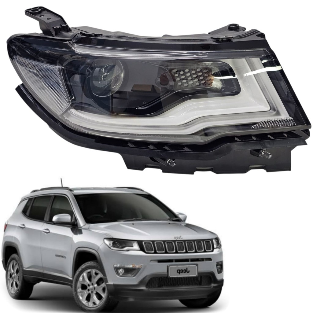 Farol Direito Jeep Compass 2017 2018 2019 2020 2021 Original | Shopee ...