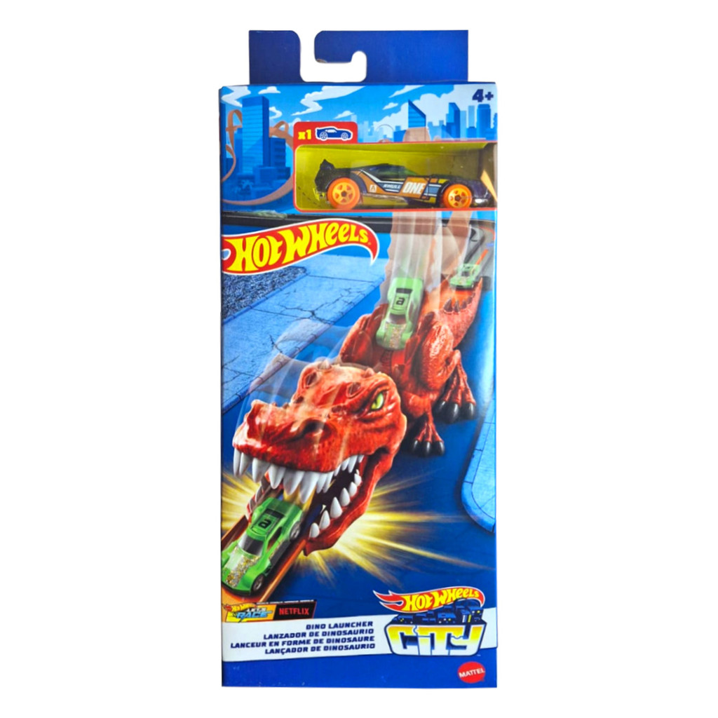 Hot Wheels City Lançador de Dinossauro Com 1 Carro | Shopee Brasil