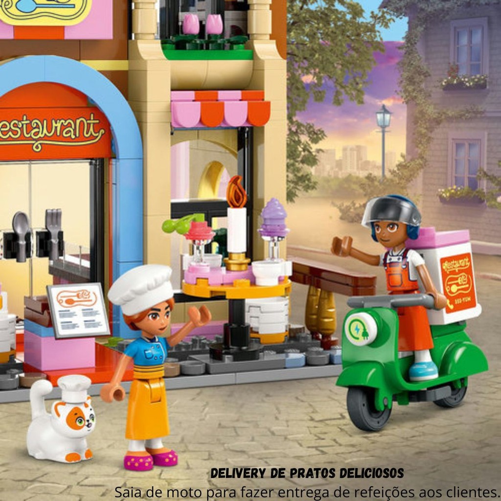 Lego Friends Restaurante e Escola de Culinária 896 peças - 42655