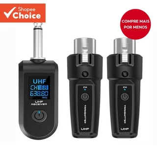 [Shopee Choice] Receptor Transmissor Sem Fio 2.4G Sistema De Microfone XLR K1 Para Mixer Dinâmico Baixo De Guitarra