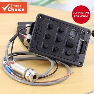 Fishman Guitar Tuner Pickup Presys Blend 301 Microfone Acústico de Captação de Violão Metrônomo (Guitarra) Pickup