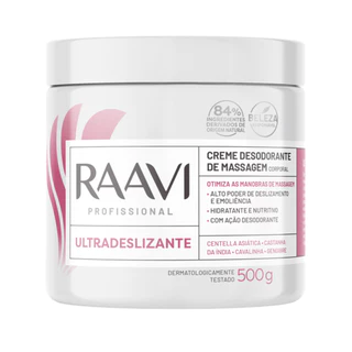 Creme Raavi de Massagem Ultradeslizante 500g