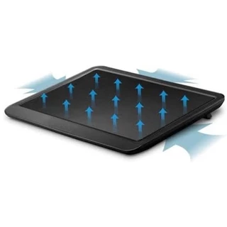 Base Para Notebook Refrigerada Com Cooler de 140mm com Led Azul Notebooks até 15' com USB
