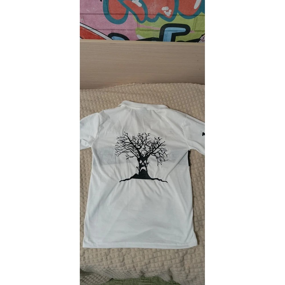 Haunted Mound Y2K T Shirts Womens Rock Embroidery Loose Round Neck