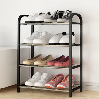 Sapateira 4 andares Organizador de Sapatos Tênis 8 Par Desmontavel Movel sapateira entrada estante em Oferta na Shopee