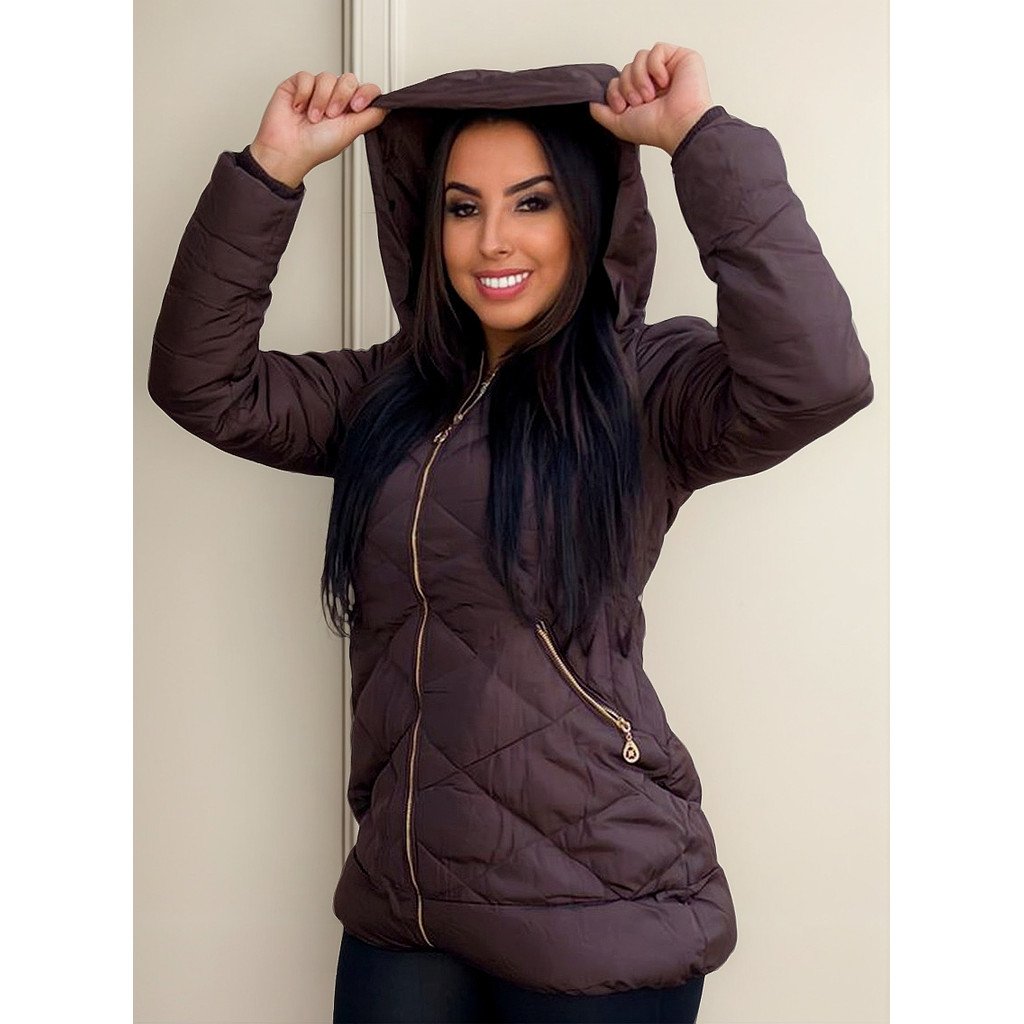 Jaqueta Matelasse Jaquetas Femininas Para Frio Intenso Jaqueta