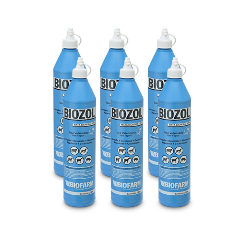 Kit 6 Biozol Matabicheira 250ml Repelente Biofarm | Shopee Brasil