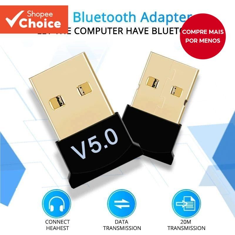 Adaptador USB Bluetooth 5.0 Para Receptor De Áudio De Driver Gratuito De Computador Desktop