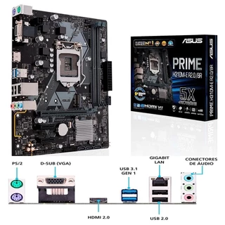 Placa Mãe Asus Prime H310M-E R 2.0 - Intel LGA -1151 - DDR4