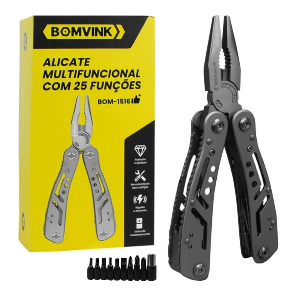 Alicate Canivete Multi Ferramentas Camping Trilha 25 Funçõ | Shopee Brasil