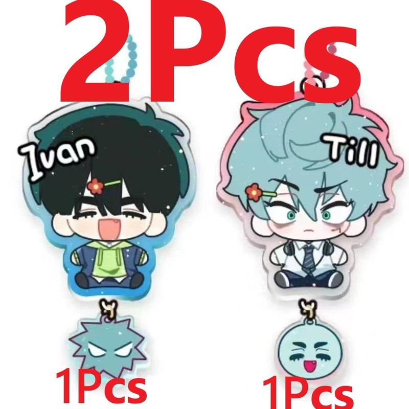 ALIEN STAGE Ivan セット 2 Pçs/Set ALIEN STAGE IVAN & Até Dos Desenhos Animados Chaveiro