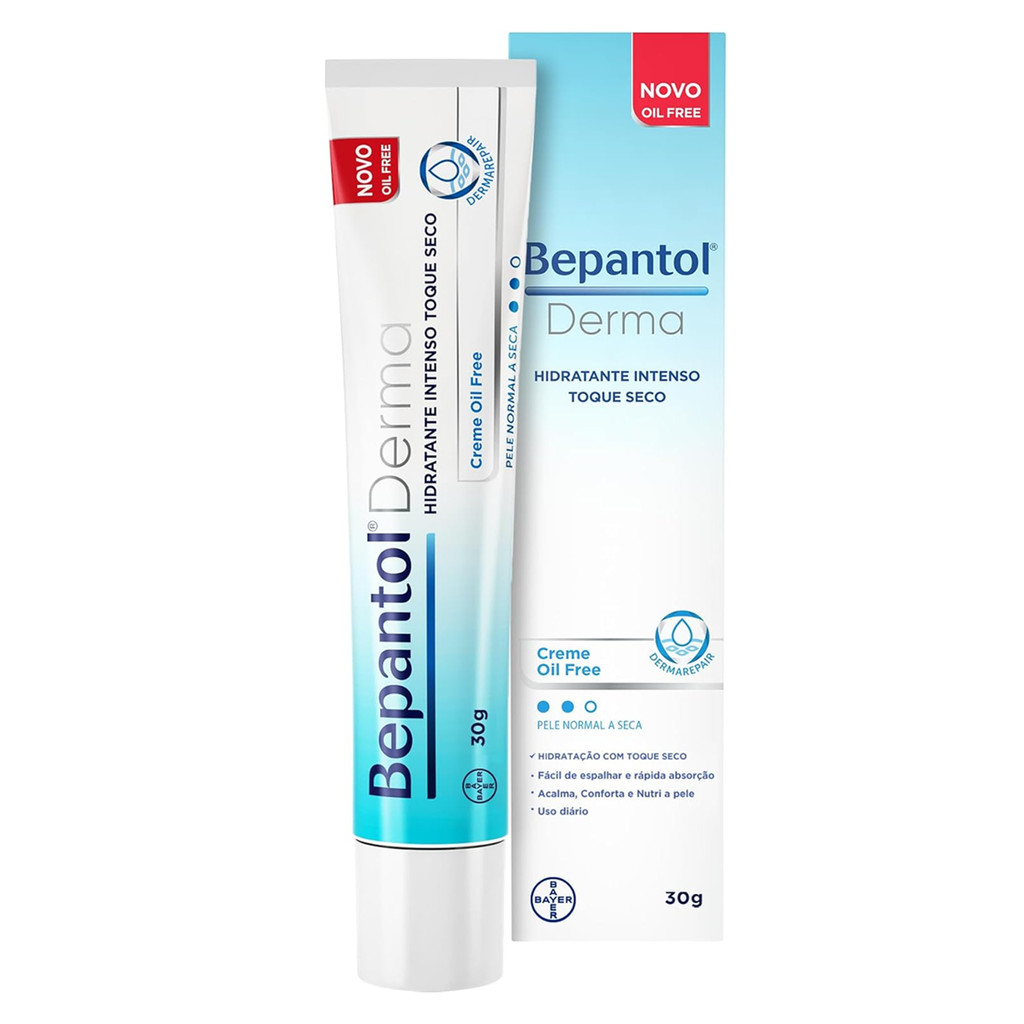 Creme Hidratante Corporal Bepantol Derma Toque Seco Oil Free 30g ...