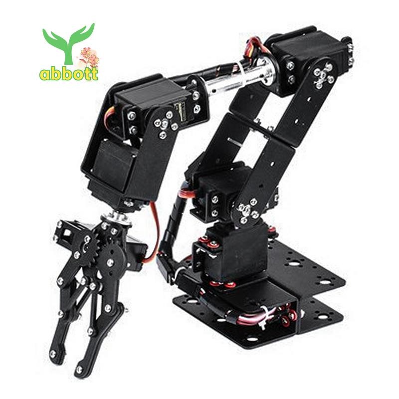 🌺6DOF Robô Mecânico Braço Braçadeira Garra Kit DOF Manipulador De Grau Industrial Para Robótica