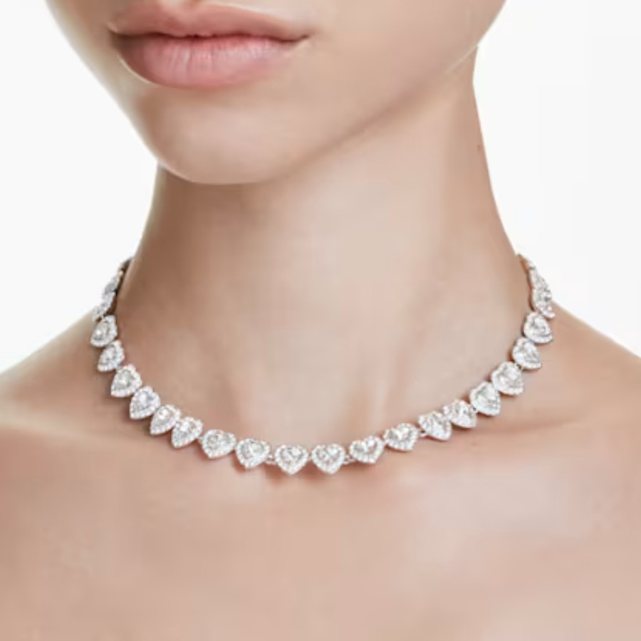 Swarovski Colar Inspiração Ariana Grande Jóias Femininas Coração ...
