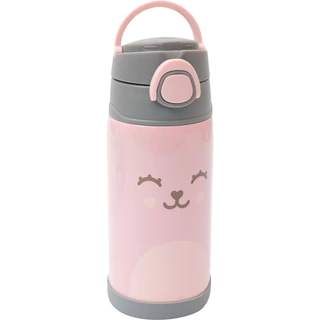 Garrafa Térmica Parede Dupla 400ml Rosa 12110 - Buba