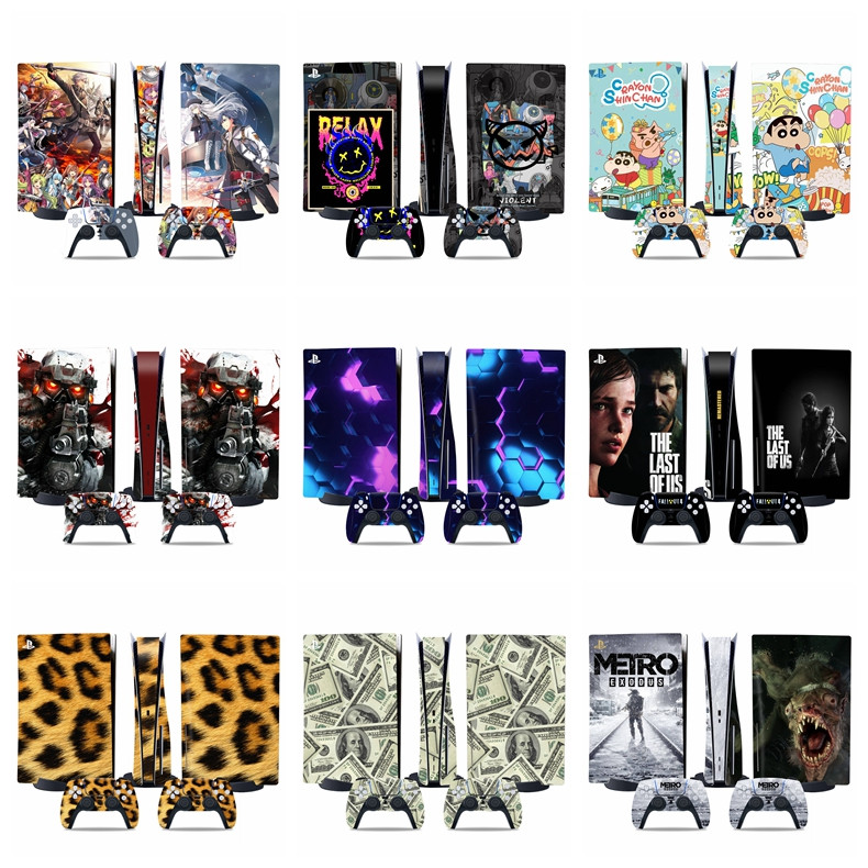50 Cores Sony Playstation 5 Console Skin E PS5 Controller Skins Set PS5 ...
