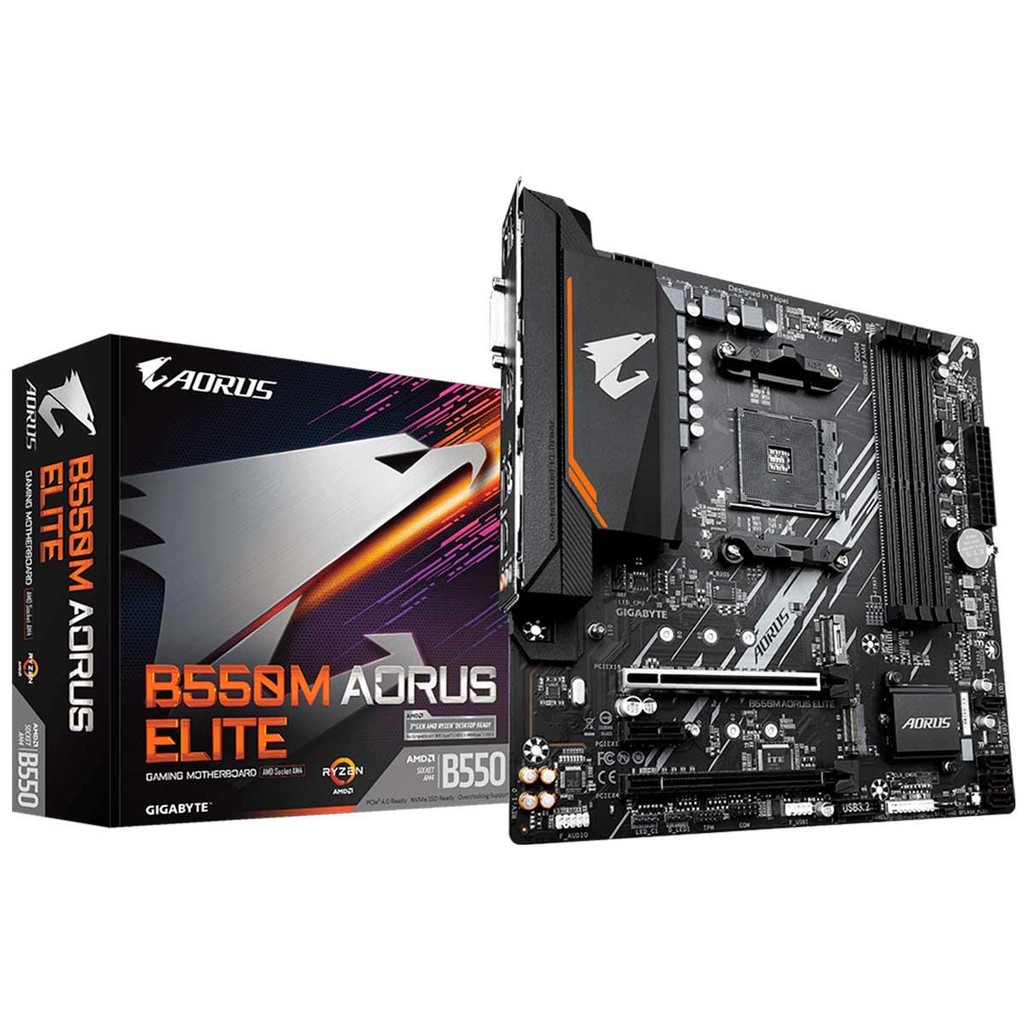 Gigabyte Aorus Elite B550M (AM4 - DDR4 4733 O.C) - Chipset AMD B550 ...