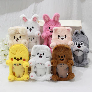 Kpop Idol Stray Kids Mini Bolsa De Pelúcia SKZ Lápis Estojo De Proteção Para Bonecas