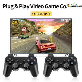 Bastão de videogame 2 suportes 4KGD10 capacidade 64GB 37000 jogos e dois controles PSP PS1 e GBA Retro Games