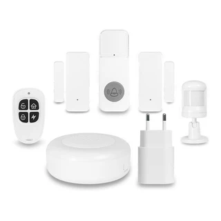 Kit Smart de Seguranca Moes, WiFi, Branco, WSS-JM-S01-EN em Oferta na Shopee