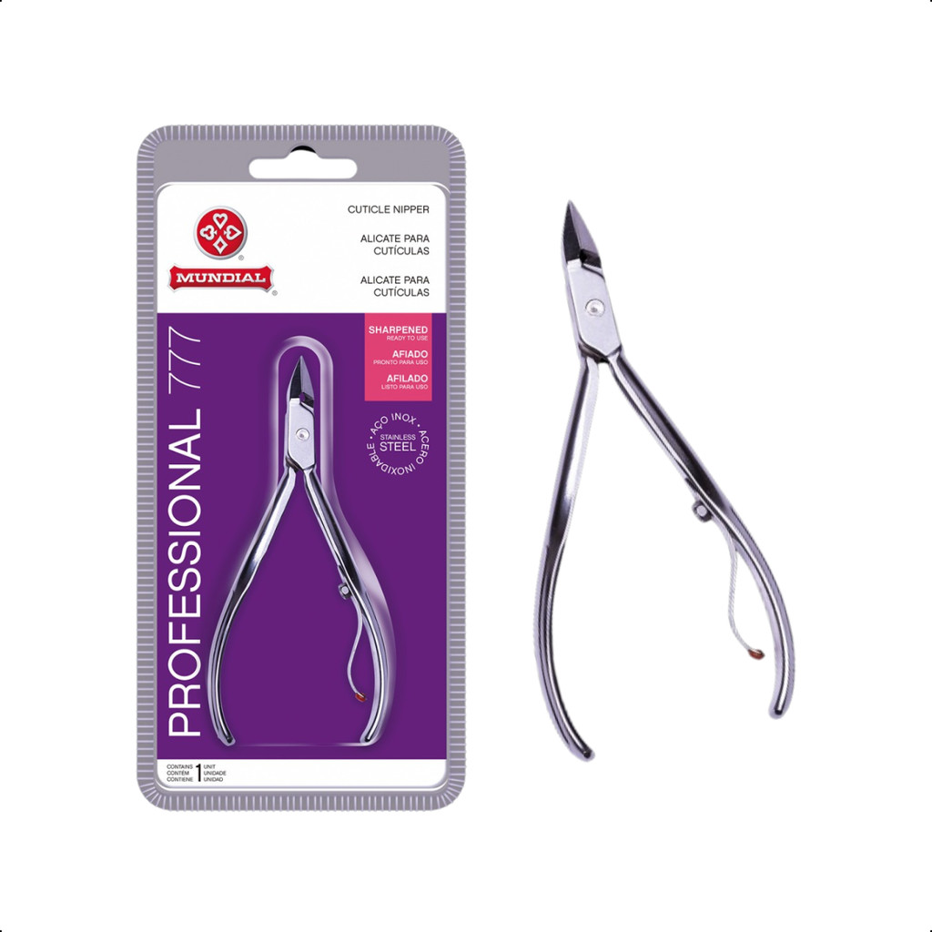 Alicate cuticula Profissional Inox 777 Mundial Unha Manicure | Shopee ...