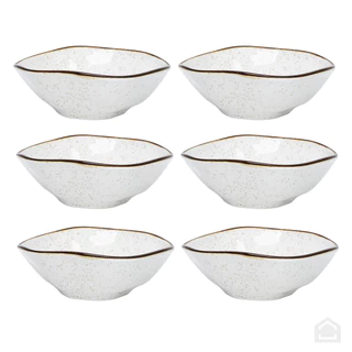 Conjunto 6 Tigelas 500ml em Porcelana Ryo Maresia Oxford em Oferta na Shopee